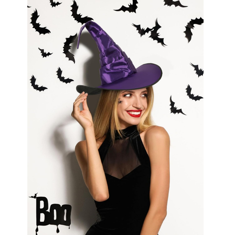 Men Accessories All - Halloween Witch Hat Costume, Black &