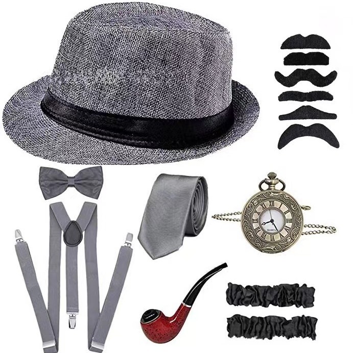 1920S Mens Gatsby Gangster Cos - Men'S Accessories In The 1920S ulasan dan harga