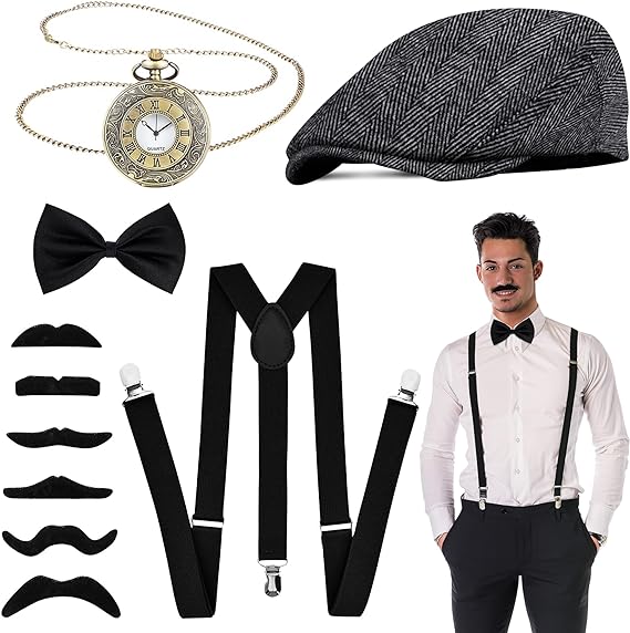 1920s Mens Costume Gangster Ro - Men'S Accessories In The 1920S ulasan dan harga
