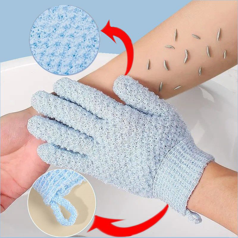 2PCS Exfoliating Bath Gloves S - Men'S Accessories Types ulasan dan harga