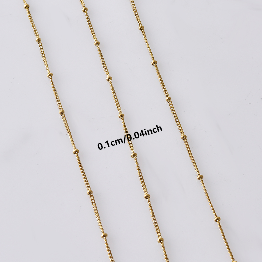 Side Clip Beads Long Chain Jew - Men Accessories Neck Chain ulasan dan harga